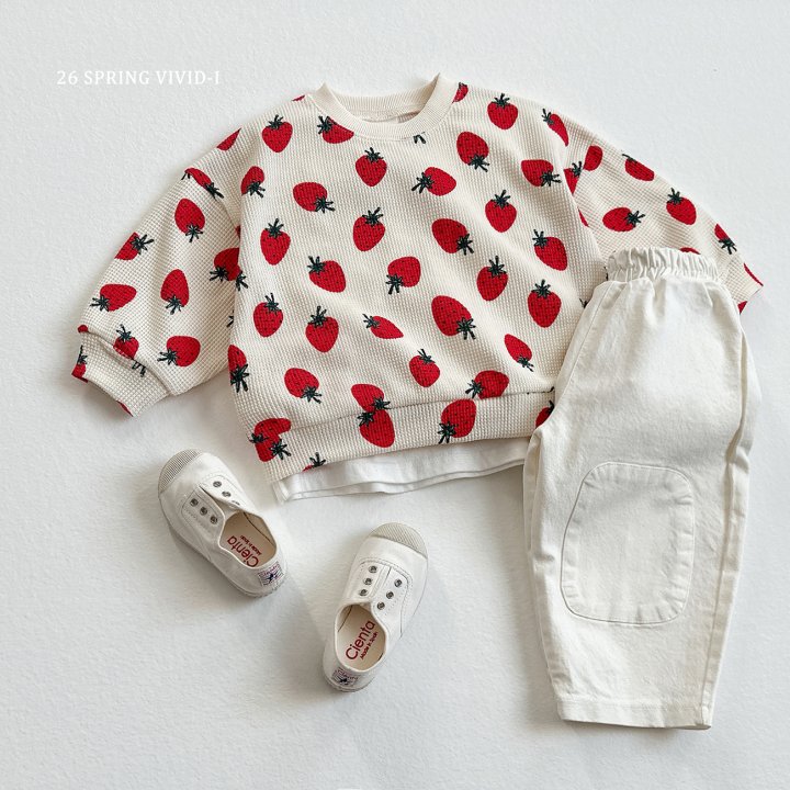 Vivid I - Korean Children Fashion - #magicofchildhood - Flower Berry Waffle Set - 6