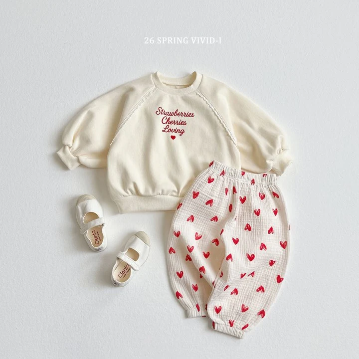 Vivid I - Korean Children Fashion - #magicofchildhood - Raglan Frill Set - 5