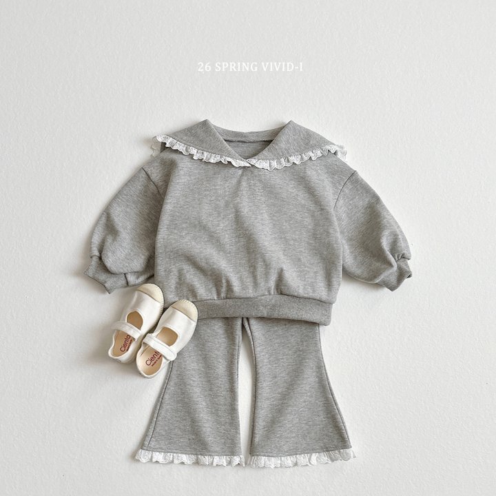 Vivid I - Korean Children Fashion - #littlefashionista - Lace Sailor Set - 4