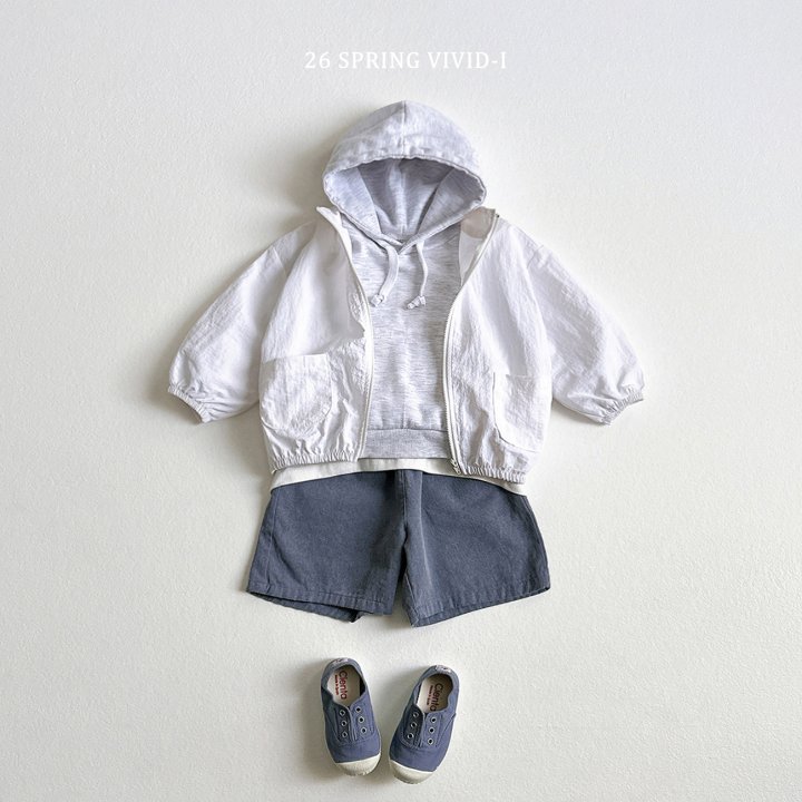 Vivid I - Korean Children Fashion - #magicofchildhood - Hooded Mid Pants Set - 8