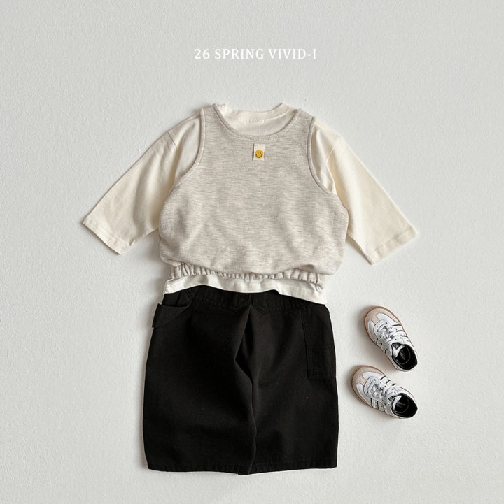 Vivid I - Korean Children Fashion - #magicofchildhood - Vest Pintuck Set - 6