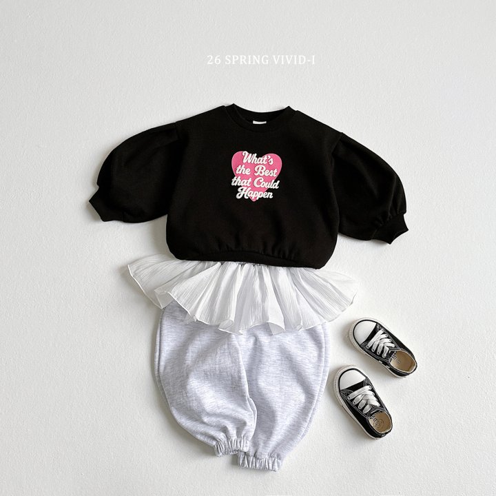 Vivid I - Korean Children Fashion - #magicofchildhood - 3D Heart Puff Sweatshirt - 10