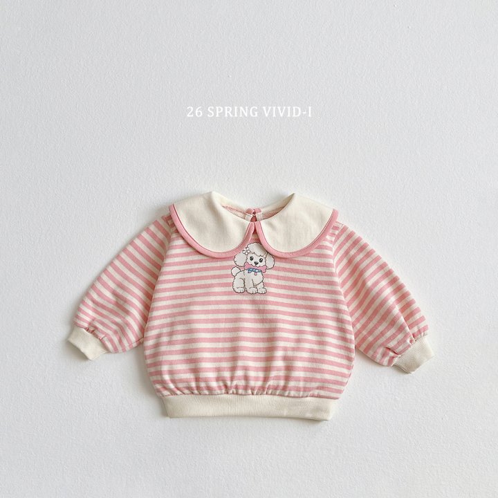 Vivid I - Korean Children Fashion - #littlefashionista - Poodle Big Collar Sweatshirt - 4