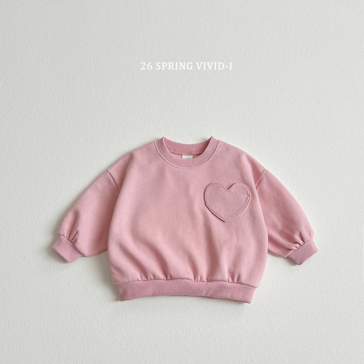 Vivid I - Korean Children Fashion - #magicofchildhood - Pocket Heart Sweatshirt - 4