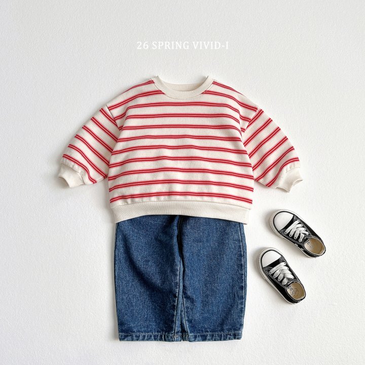Vivid I - Korean Children Fashion - #minifashionista - Multi Stripe Sweatshirt - 8