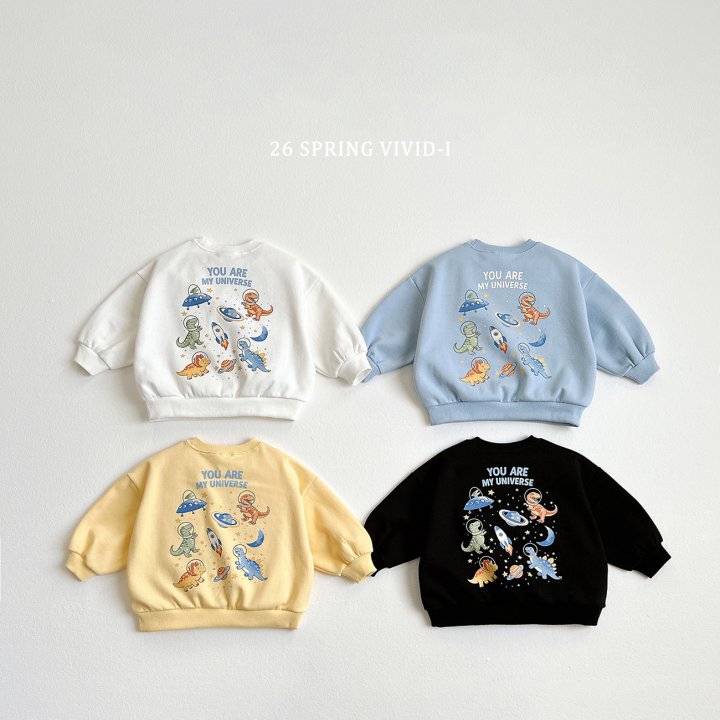 Vivid I - Korean Children Fashion - #minifashionista - Space Jurassic Sweatshirt