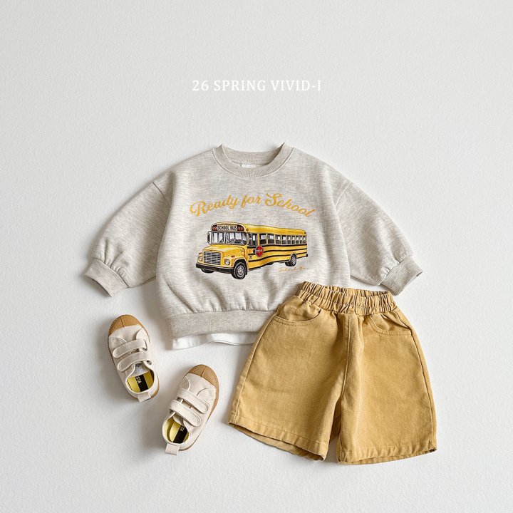 Vivid I - Korean Children Fashion - #minifashionista - Pigment Half Pants - 5