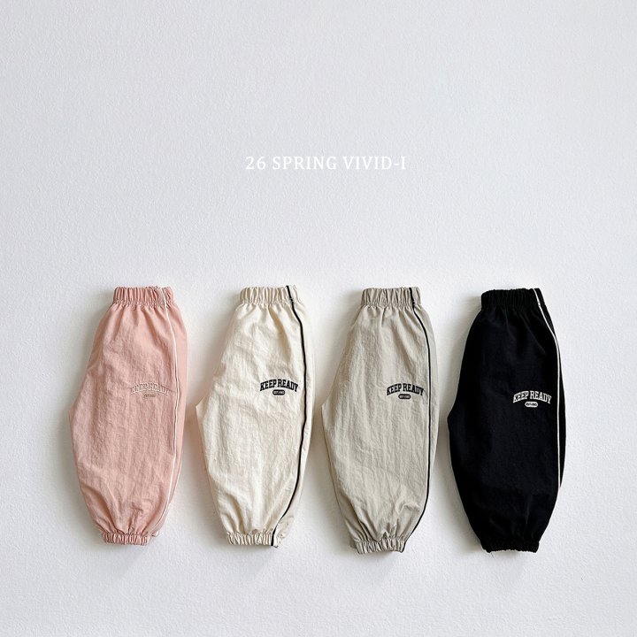 Vivid I - Korean Children Fashion - #minifashionista - Stripe Nylon Jogger Pants