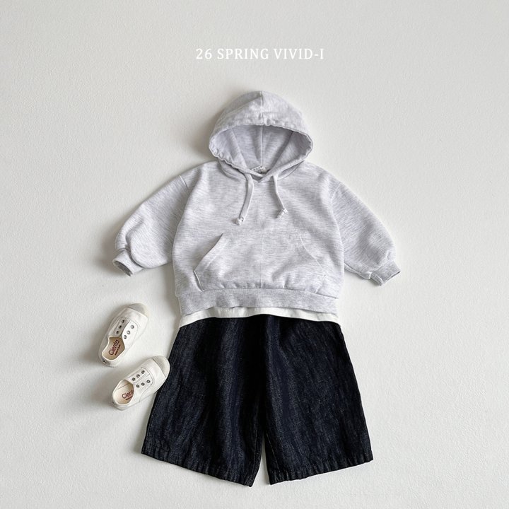 Vivid I - Korean Children Fashion - #minifashionista - Hooded Mid Pants Set - 9