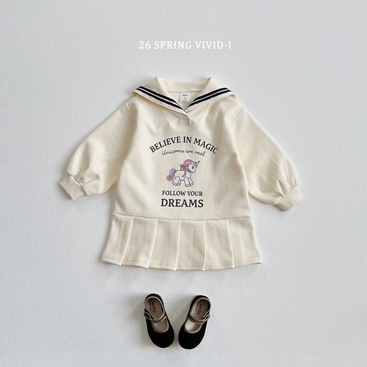Vivid I - Korean Children Fashion - #minifashionista - Sailor Unicorn One-piece - 5