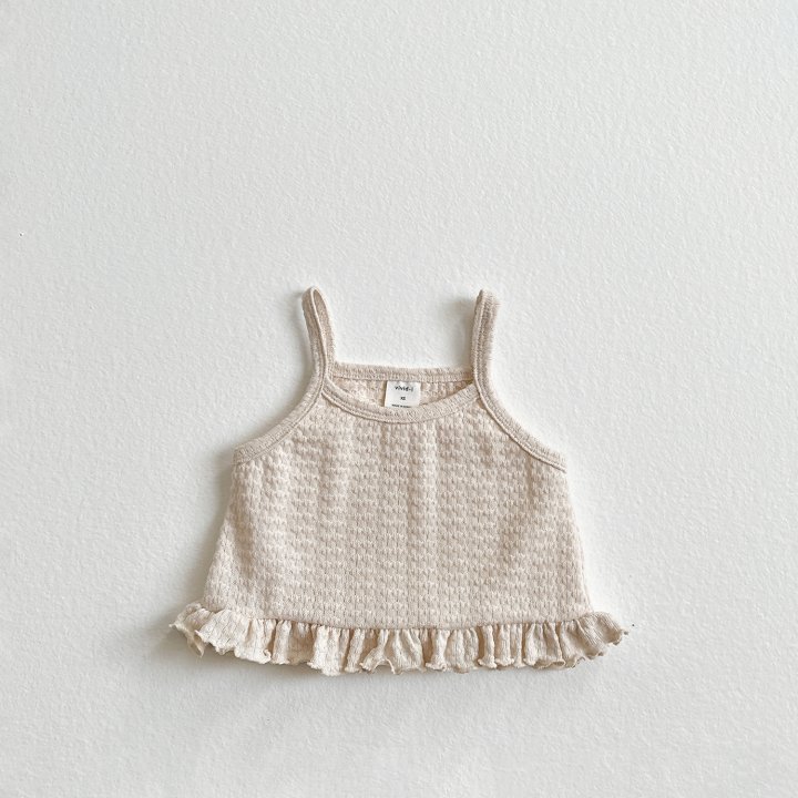 Vivid I - Korean Children Fashion - #magicofchildhood - Frill Knit Bustier - 4
