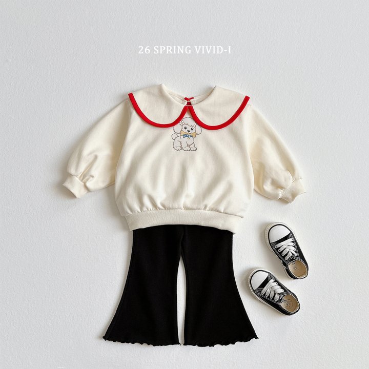 Vivid I - Korean Children Fashion - #minifashionista - Poodle Big Collar Sweatshirt - 5