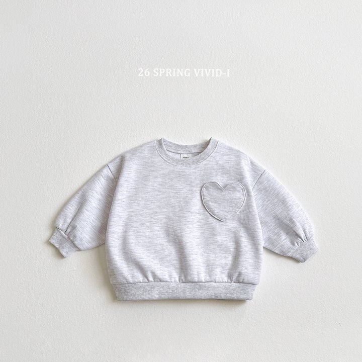 Vivid I - Korean Children Fashion - #prettylittlegirls - Pocket Heart Sweatshirt - 5