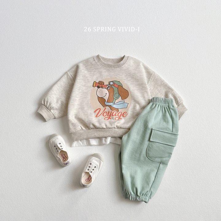 Vivid I - Korean Children Fashion - #prettylittlegirls - Vintage Dog Sweatshirt - 6