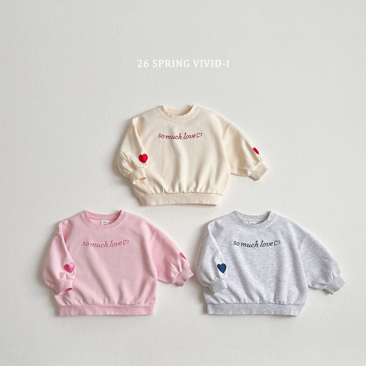 Vivid I - Korean Children Fashion - #prettylittlegirls - Sleeve Heart Sweatshirt