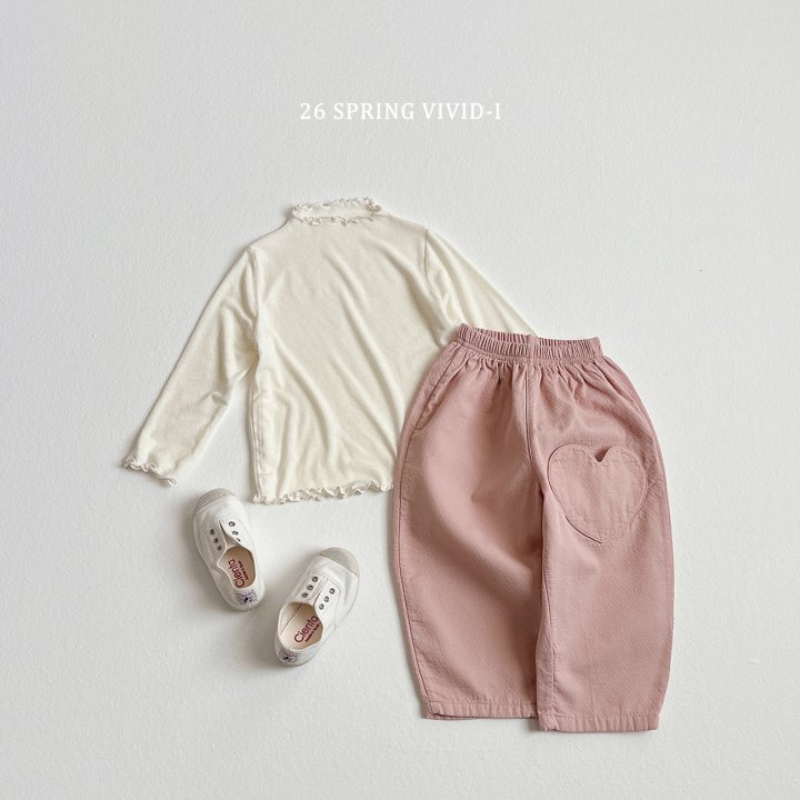 Vivid I - Korean Children Fashion - #prettylittlegirls - Double-Layer Heart Pants - 11