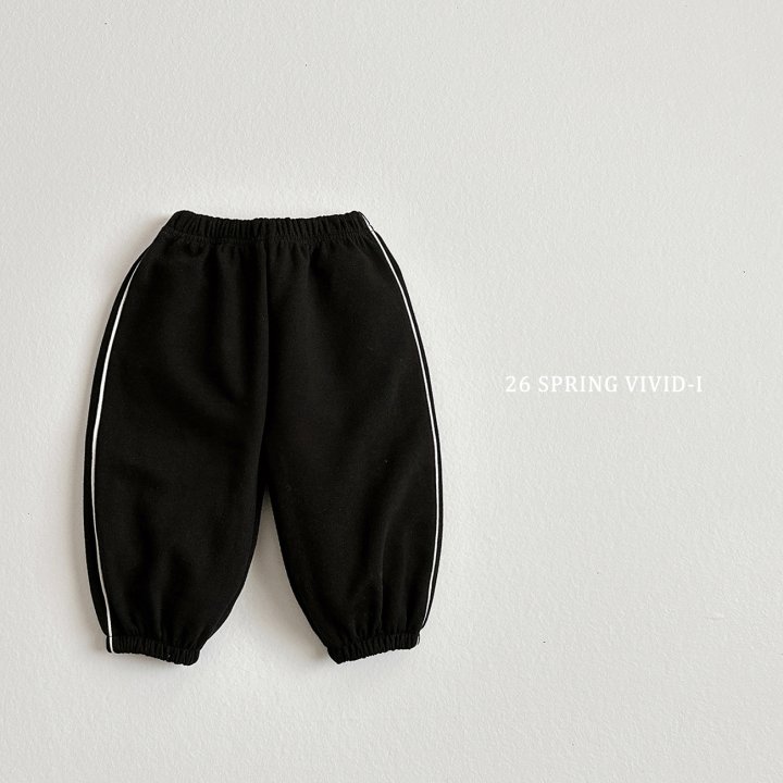 Vivid I - Korean Children Fashion - #prettylittlegirls - Stripe Point Jogger Pants - 3