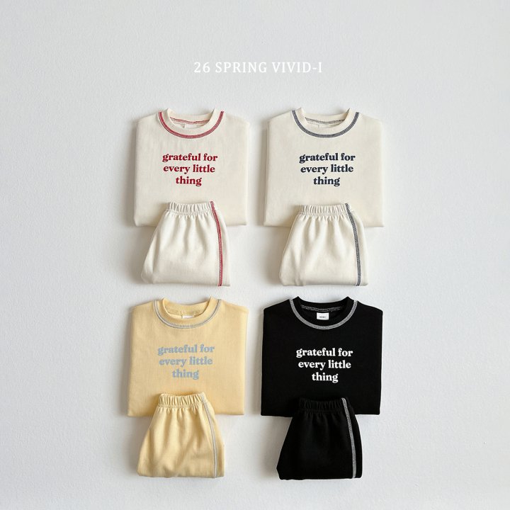 Vivid I - Korean Children Fashion - #prettylittlegirls - Lettering Stitch Set