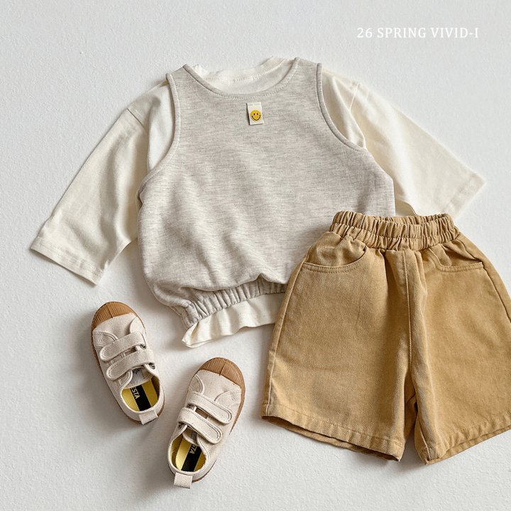 Vivid I - Korean Children Fashion - #prettylittlegirls - Vest Pintuck Set - 8