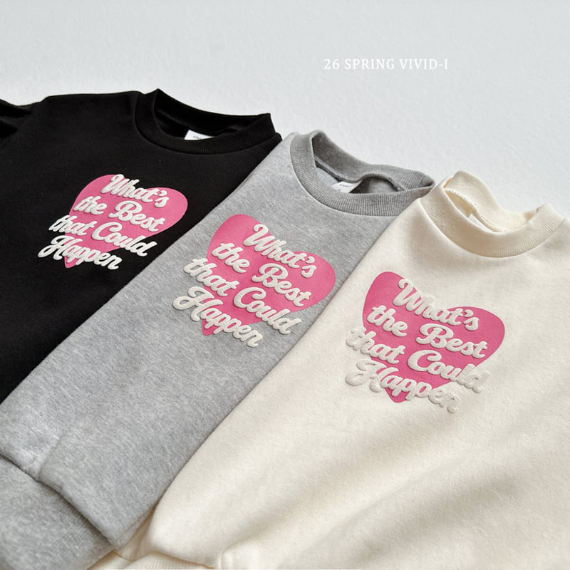 Vivid I - Korean Children Fashion - #prettylittlegirls - 3D Heart Puff Sweatshirt - 12