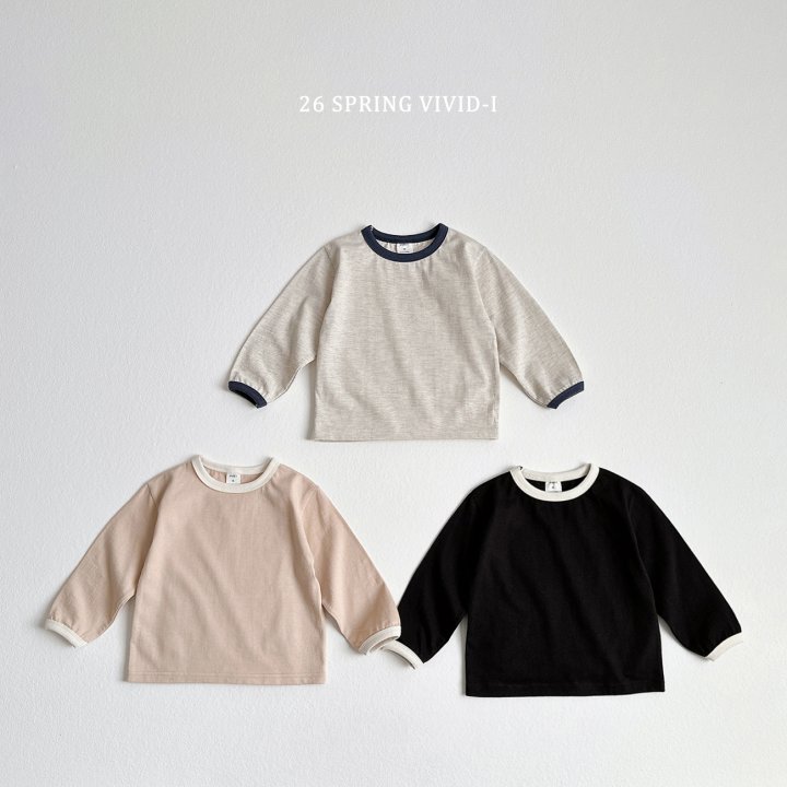 Vivid I - Korean Children Fashion - #stylishchildhood - Color-Point Single Tee