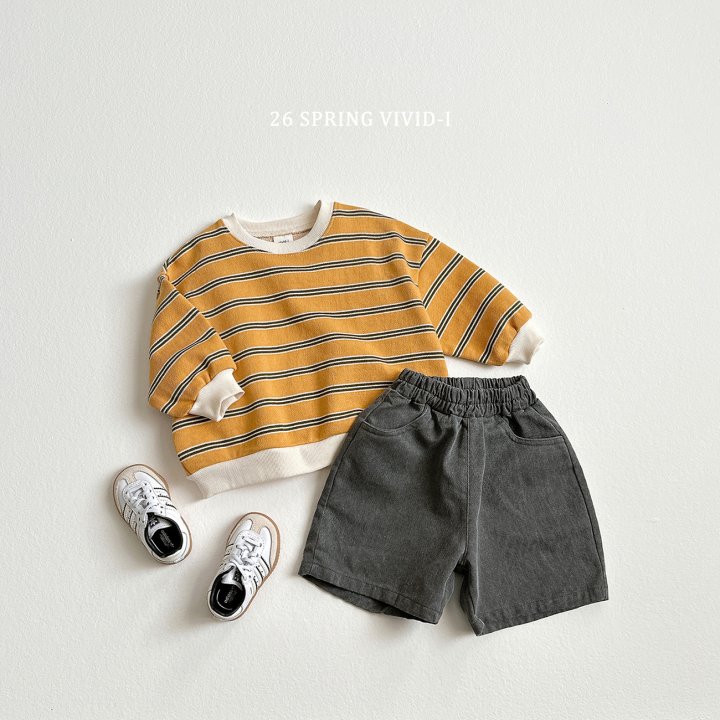 Vivid I - Korean Children Fashion - #stylishchildhood - Multi Stripe Sweatshirt - 12