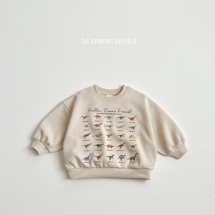 Vivid I - Korean Children Fashion - #toddlerclothing - Tiny Dino Sweatshirt - 4