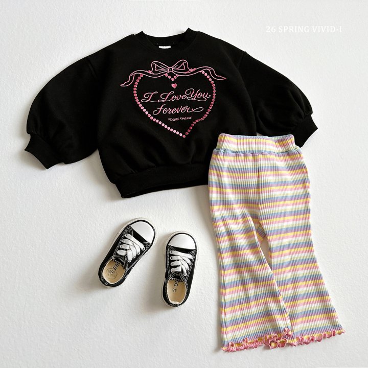 Vivid I - Korean Children Fashion - #stylishchildhood - Rainbow Bootcut Pants - 11