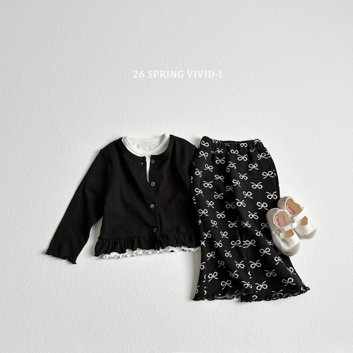 Vivid I - Korean Children Fashion - #stylishchildhood - Spring Pattern Bootcut Pants - 9