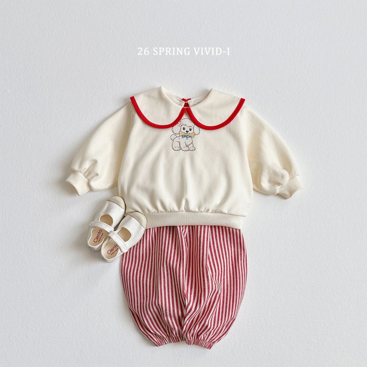 Vivid I - Korean Children Fashion - #stylishchildhood - Poodle Big Collar Sweatshirt - 9