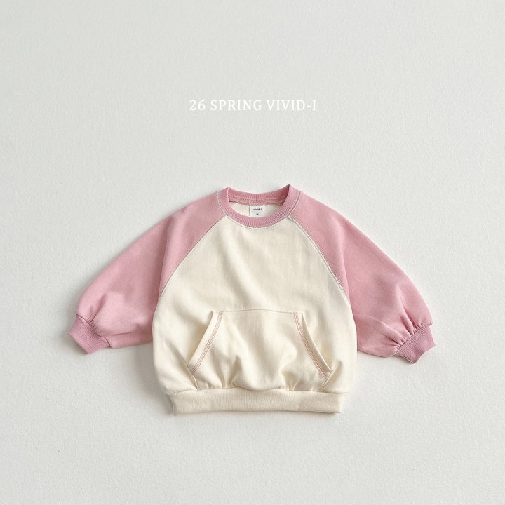 Vivid I - Korean Children Fashion - #todddlerfashion - Kangaroo Raglan Sweatshirt - 3