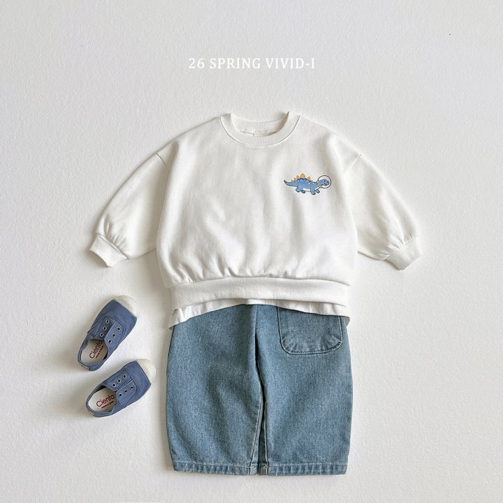 Vivid I - Korean Children Fashion - #todddlerfashion - Space Jurassic Sweatshirt - 3