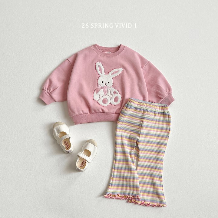Vivid I - Korean Children Fashion - #todddlerfashion - Rainbow Bootcut Pants - 9