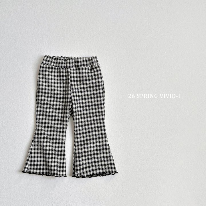 Vivid I - Korean Children Fashion - #todddlerfashion - Spring Pattern Bootcut Pants - 7