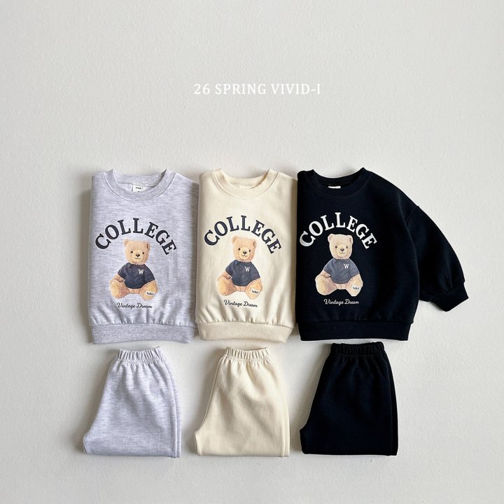 Vivid I - Korean Children Fashion - #todddlerfashion - College Bear Set