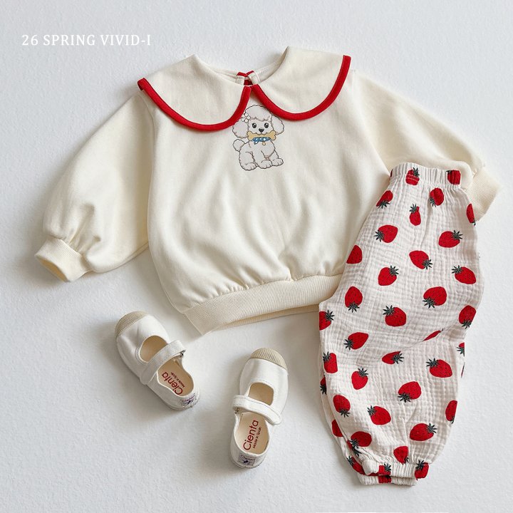 Vivid I - Korean Children Fashion - #todddlerfashion - Poodle Big Collar Sweatshirt - 7