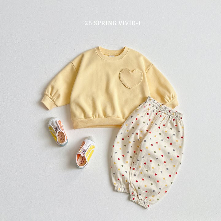 Vivid I - Korean Children Fashion - #toddlerclothing - Pocket Heart Sweatshirt - 7