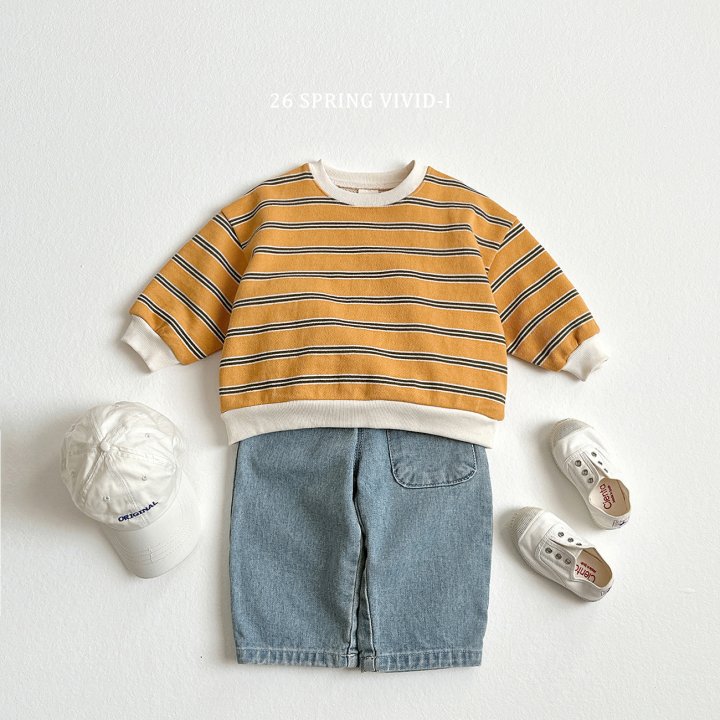 Vivid I - Korean Children Fashion - #toddlerclothing - Multi Stripe Sweatshirt - 11