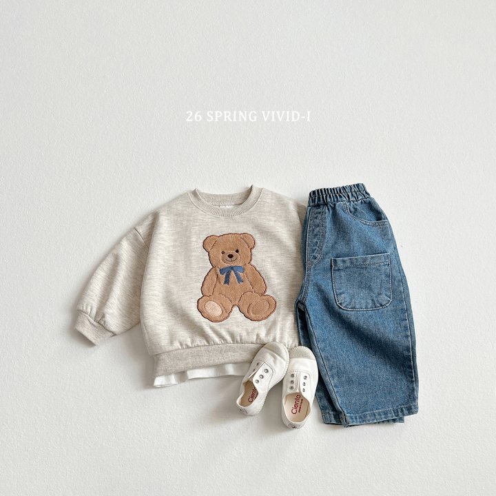 Vivid I - Korean Children Fashion - #toddlerclothing - Boucle Doll Sweatshirt - 6