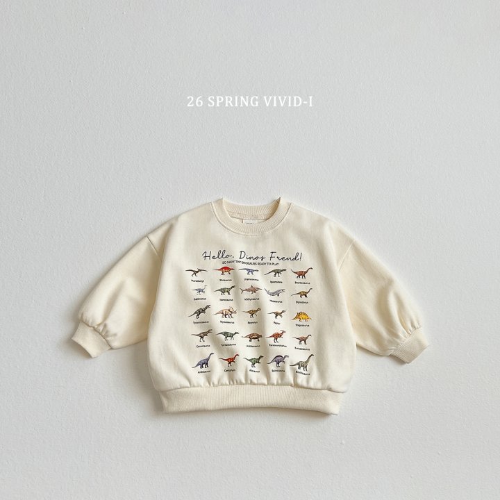 Vivid I - Korean Children Fashion - #toddlerclothing - Tiny Dino Sweatshirt - 3