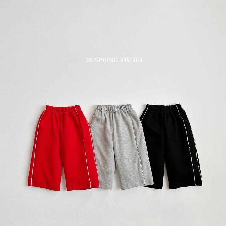 Vivid I - Korean Children Fashion - #toddlerclothing - Double Line Pants