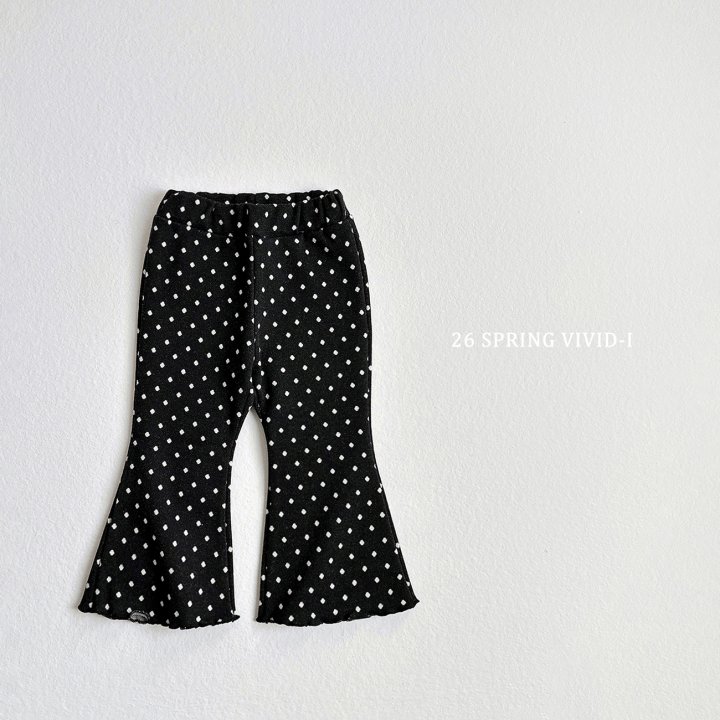 Vivid I - Korean Children Fashion - #toddlerclothing - Spring Pattern Bootcut Pants - 8