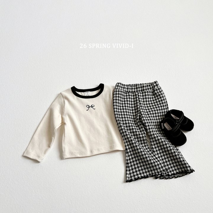 Vivid I - Korean Children Fashion - #toddlerclothing - Mini Ribbon Color-Block Tee - 11