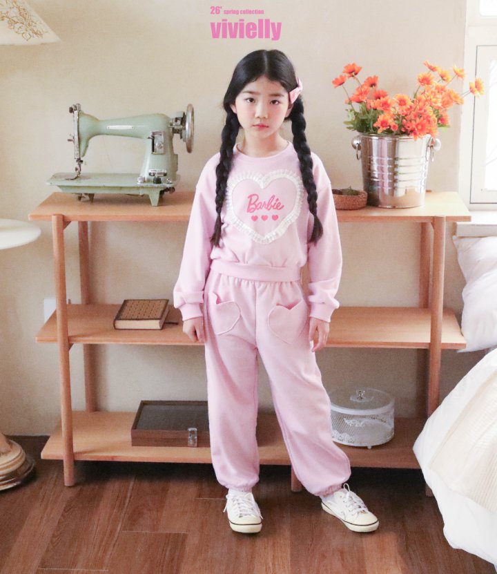 Vivielly - Korean Children Fashion - #Kfashion4kids - Heart Jogger Pants - 8