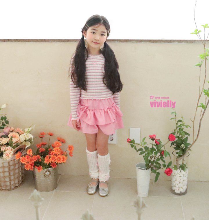 Vivielly - Korean Children Fashion - #designkidswear - Jelly Stripe Tee - 8