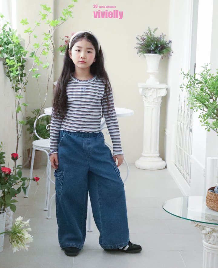 Vivielly - Korean Children Fashion - #discoveringself - Jelly Stripe Tee - 9