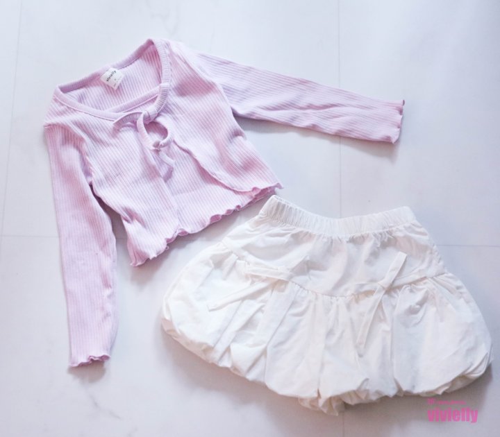 Vivielly - Korean Children Fashion - #designkidswear - Tutu Cardigan Set - 4