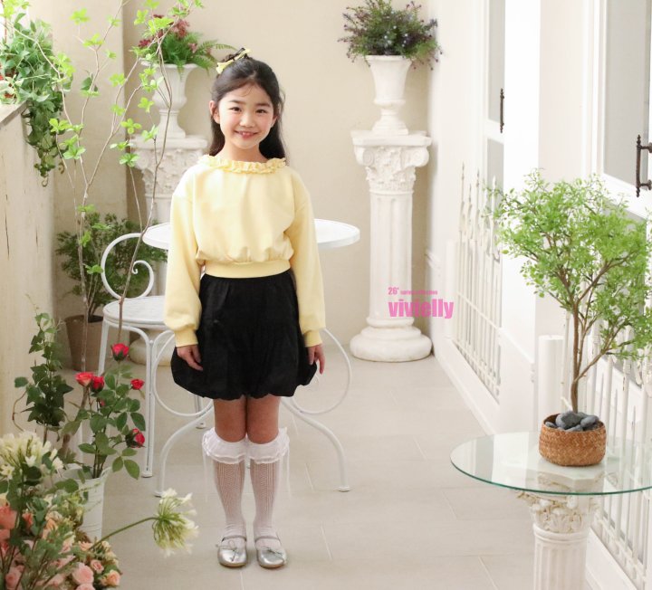 Vivielly - Korean Children Fashion - #fashionkids - Linda Frill Sweatshirt - 11