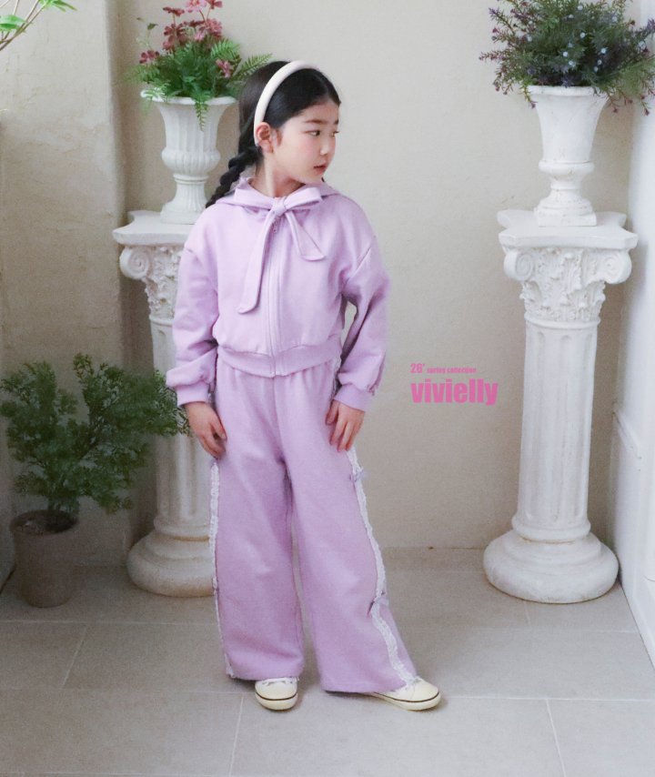 Vivielly - Korean Children Fashion - #fashionkids - Merry Ribbon Zip-Up - 5