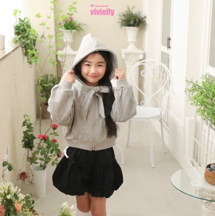 Vivielly - Korean Children Fashion - #kidsshorts - Merry Ribbon Zip-Up - 6